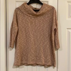 Loft dusty rose colored sweater. Cowl neck!